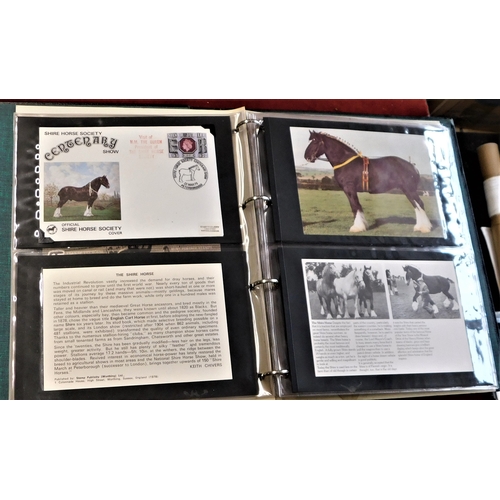 37 - GB FDCs 1978 Shire Horse Centenary Album with FDC etc (19)