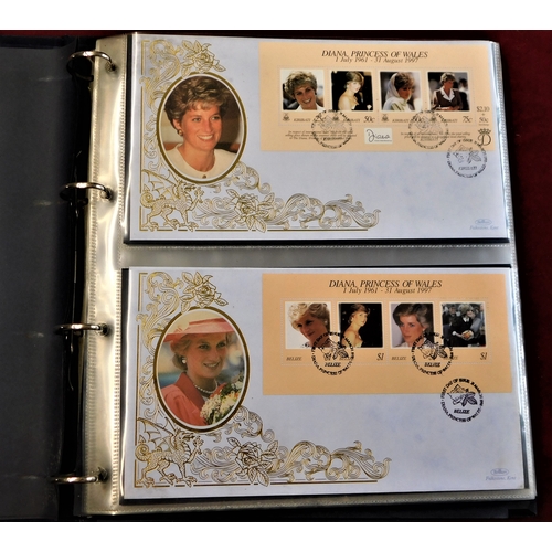 39 - British Commonwealth 1998 Diana, Princess of Wales Benham Tribute first Day Covers (18) in a special... 