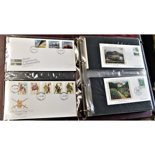 28 - Great Britain 1980-1898-FDCs  A Albums 170 approx. (2 of the albums are Royal Mint FDC albums)