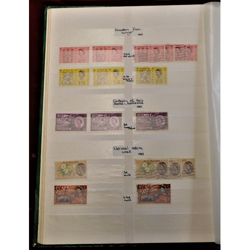 29 - Great Britain-QEII mint and used 1953-1970 very well laid out in a large 24 page stock book-ideal fo... 