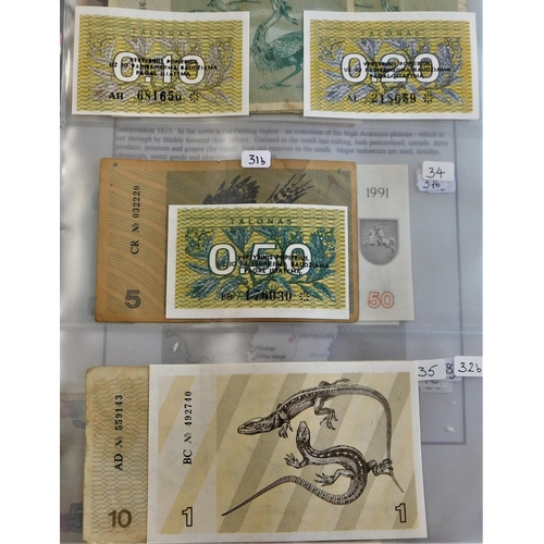 768 - Lithuania-A range od (20 notes) earlier VG, AUNC