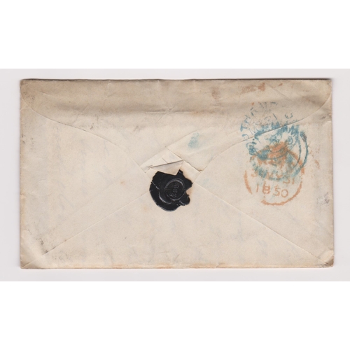 136 - Great Britain 1850 - Envelope with contents dated May 30th 1850-Birmingham posted to Southampton SG8... 