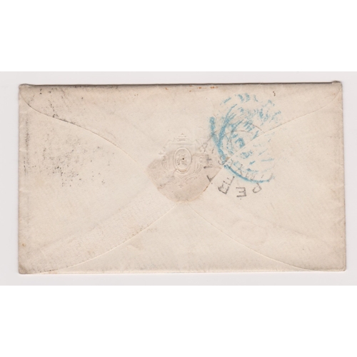 148 - Great Britain 1861 - Envelope posted to Broughty Ferry cancelled with Perth 280 town cancel on SG8 1... 