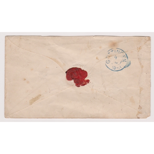 149 - Austria 1864 - Michel U20 pre paid envelope 15Ks light brown postage cancelled Vienna posted to Gott... 