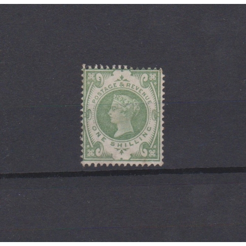 176 - Great Britain 1887-92 - Queen Victoria's SG211 m/m 1s dull green-cat Value £275