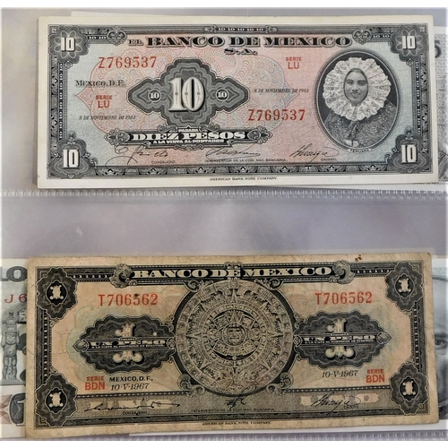 770 - Mexico 1925-2000-A collection of (31 notes) values to 10,000 pesos,VG to AUNC includes 150 pesos (P5... 