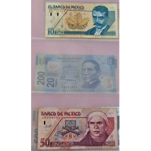 770 - Mexico 1925-2000-A collection of (31 notes) values to 10,000 pesos,VG to AUNC includes 150 pesos (P5... 