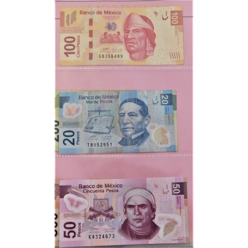 770 - Mexico 1925-2000-A collection of (31 notes) values to 10,000 pesos,VG to AUNC includes 150 pesos (P5... 