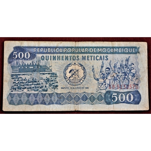 774 - Mozambique 1976-2006-Range of (15 notes) P139 AUNC 100,000 Meticais, AUNC-(15)