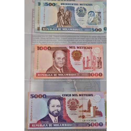 774 - Mozambique 1976-2006-Range of (15 notes) P139 AUNC 100,000 Meticais, AUNC-(15)