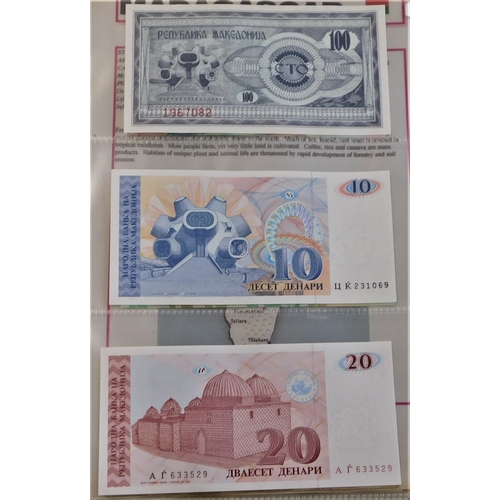 777 - Macedonia-Small batch of (9 notes) P1,P2,P3,P14a,9a 109,p14,P15 Au AUNC P16 VF