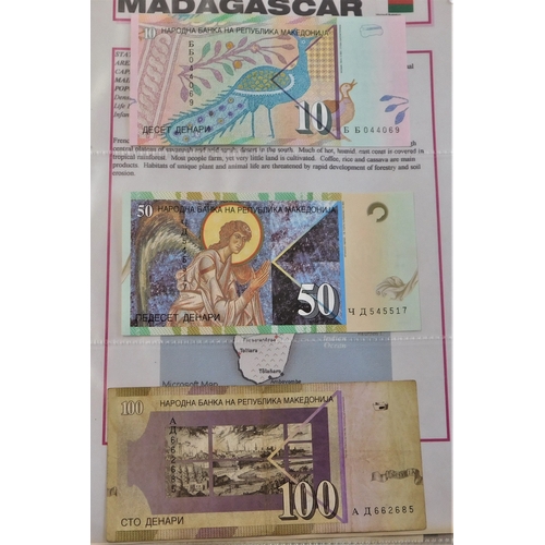 777 - Macedonia-Small batch of (9 notes) P1,P2,P3,P14a,9a 109,p14,P15 Au AUNC P16 VF