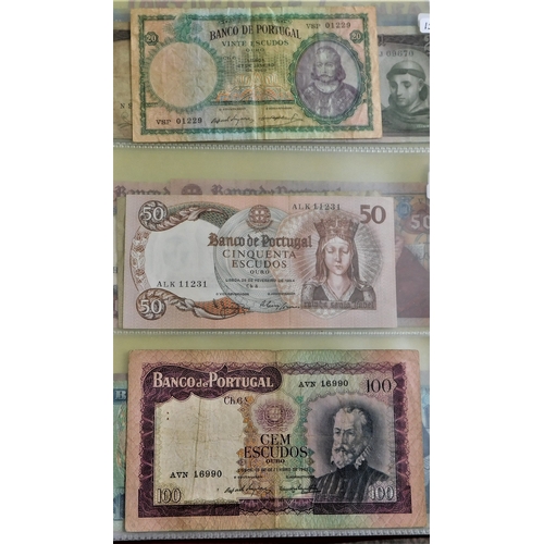 814 - Portugal 1941-2000-A collection of (28 notes) mostly VG to GVF some higher values (18)