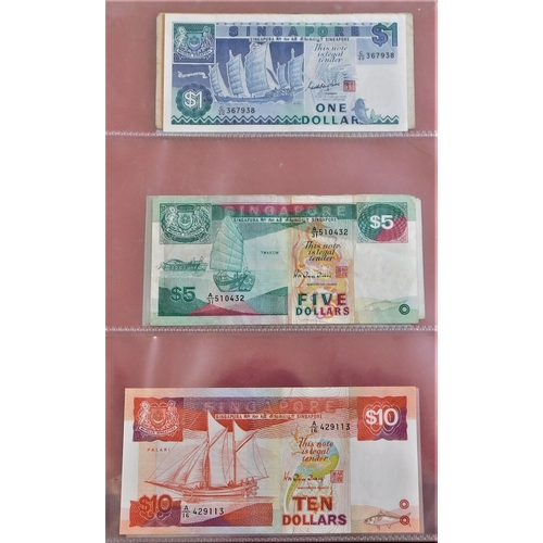 845 - Singapore 1967-2005-Nice range of notes (14)