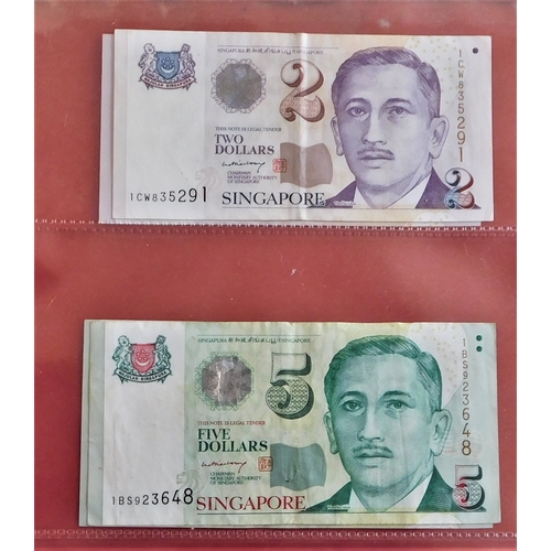 845 - Singapore 1967-2005-Nice range of notes (14)