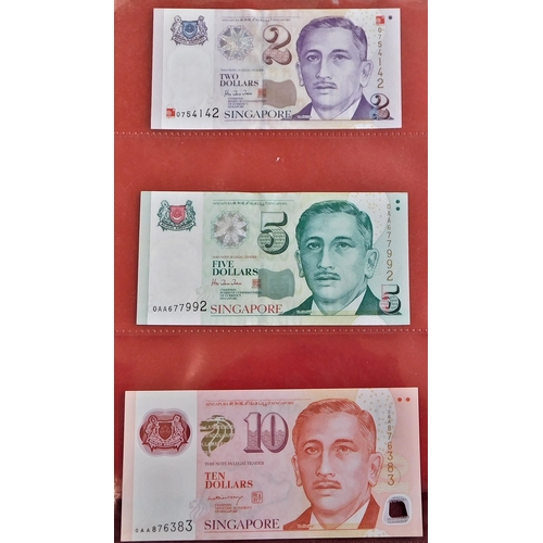 845 - Singapore 1967-2005-Nice range of notes (14)