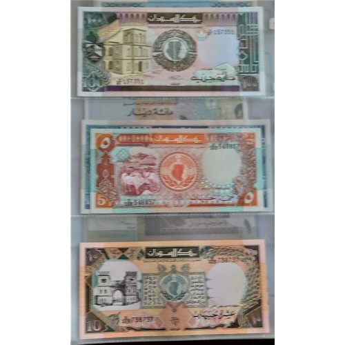 854 - Sudan 1970-2006-Collection of (25 notes) VF to AUNC also three notes of South Sudan