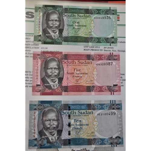 854 - Sudan 1970-2006-Collection of (25 notes) VF to AUNC also three notes of South Sudan