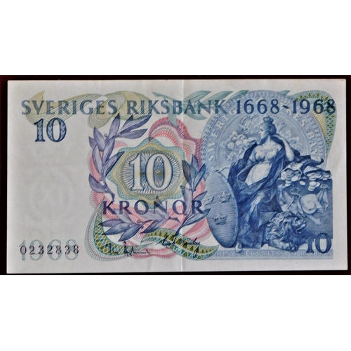 857 - Sweden 1948-Kronor,P33a,VG-1976 £5 Kronor P51,-1980-88 10 Kronor (3) P52-1968 10 Kronor P56-1996 50 ... 