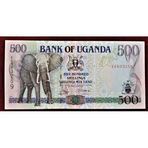 875 - Uganda 1966-2003-A good range of (34 notes) some VG many EF or better