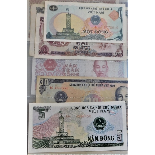 884 - Vietnam (Socialist Republic) 1976-2004-A collection of (20 notes) up to 100,000 Dong-many GVF AUNC (... 