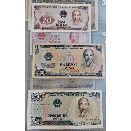 884 - Vietnam (Socialist Republic) 1976-2004-A collection of (20 notes) up to 100,000 Dong-many GVF AUNC (... 