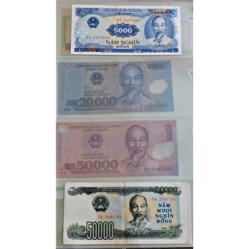 884 - Vietnam (Socialist Republic) 1976-2004-A collection of (20 notes) up to 100,000 Dong-many GVF AUNC (... 