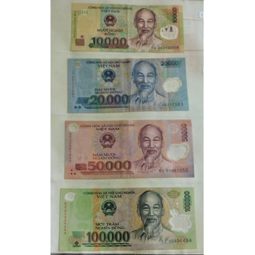 884 - Vietnam (Socialist Republic) 1976-2004-A collection of (20 notes) up to 100,000 Dong-many GVF AUNC (... 