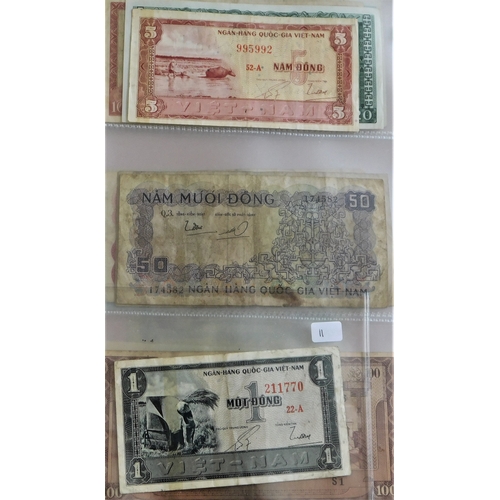 885 - Vietnam (South) 1955-1972-Good range includes 1956 20 dong P2,P7,P8 etc-mostly VF to AUNC (26)