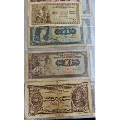 891 - Yugoslavia 1939-2001-Good collection many later AUNC (87) with 1963 5000 Dinara P76