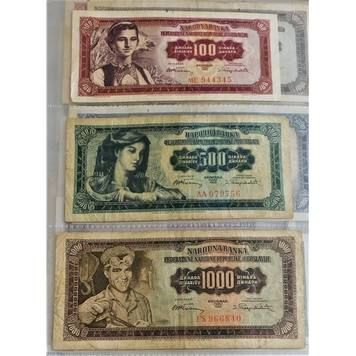 891 - Yugoslavia 1939-2001-Good collection many later AUNC (87) with 1963 5000 Dinara P76