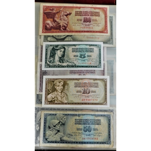 891 - Yugoslavia 1939-2001-Good collection many later AUNC (87) with 1963 5000 Dinara P76