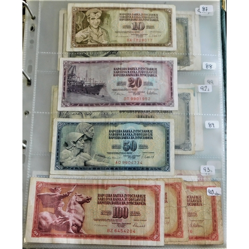 891 - Yugoslavia 1939-2001-Good collection many later AUNC (87) with 1963 5000 Dinara P76