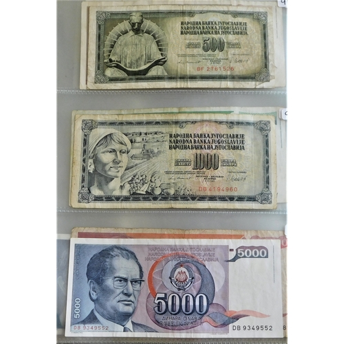 891 - Yugoslavia 1939-2001-Good collection many later AUNC (87) with 1963 5000 Dinara P76