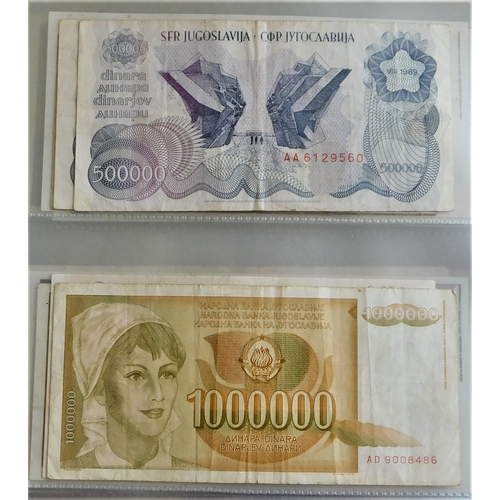 891 - Yugoslavia 1939-2001-Good collection many later AUNC (87) with 1963 5000 Dinara P76