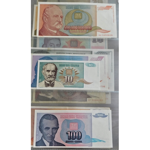 891 - Yugoslavia 1939-2001-Good collection many later AUNC (87) with 1963 5000 Dinara P76