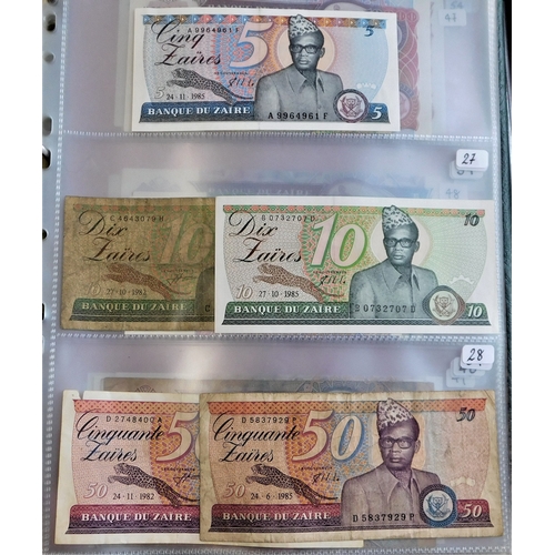 892 - Zaire 1977-1995-A collection of (28 notes) F to AUNC