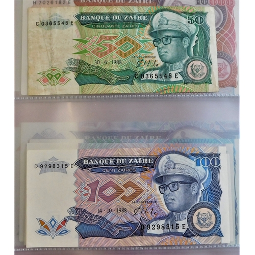 892 - Zaire 1977-1995-A collection of (28 notes) F to AUNC