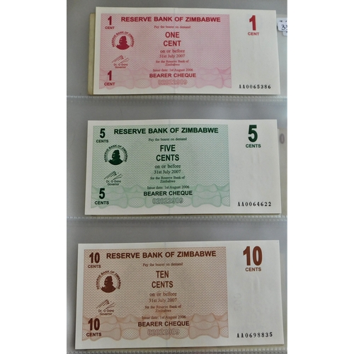 894 - Zimbabwe 1980-2009-A collection of (72 notes) mixed collection