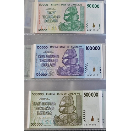 894 - Zimbabwe 1980-2009-A collection of (72 notes) mixed collection