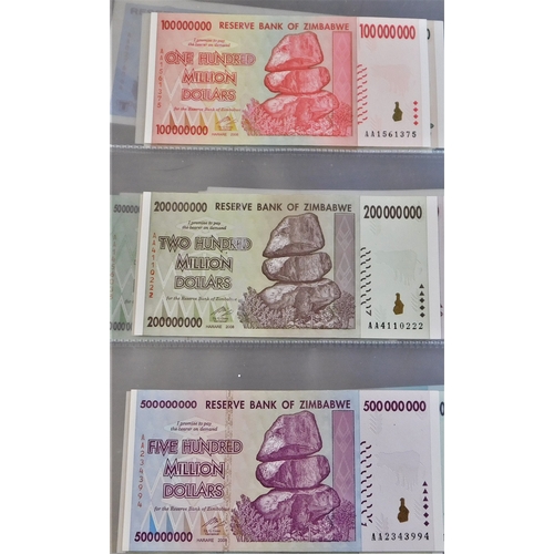 894 - Zimbabwe 1980-2009-A collection of (72 notes) mixed collection