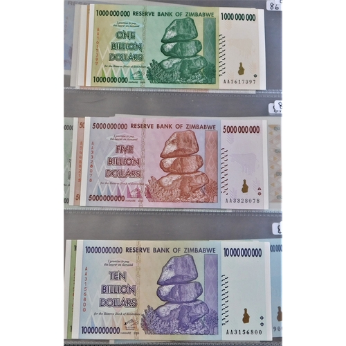 894 - Zimbabwe 1980-2009-A collection of (72 notes) mixed collection