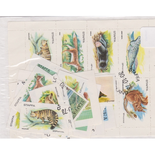 428 - Cinderellas-Offshore Islands Staffa-Fana-stamps miniature sheets and sheetlets