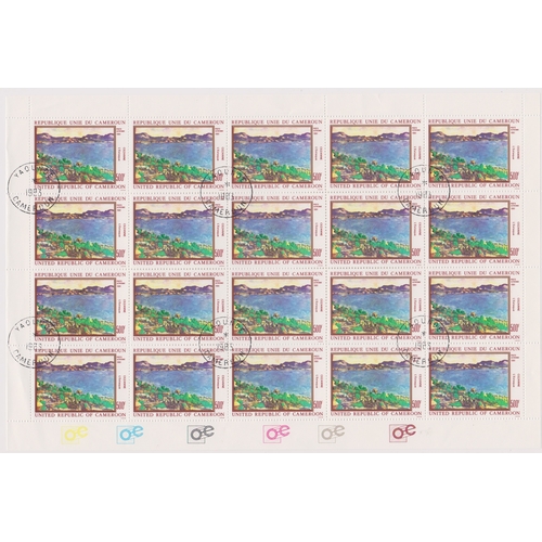 538 - Cameroon 1981-Air.Paintings SG917-918 used set in sheets of (20)-cat value £72