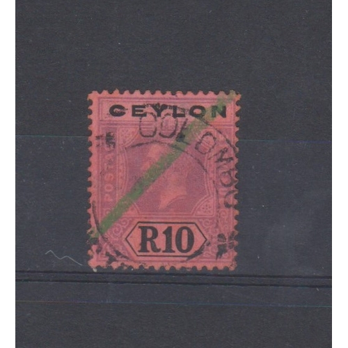 545 - Ceylon 1912-25-SG320 used 10r. Cat value £90