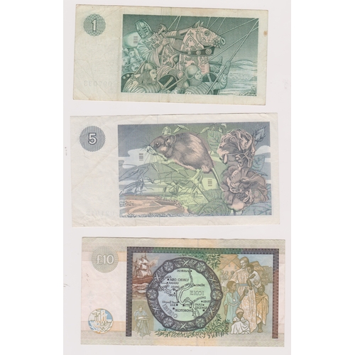 908 - Scotland-Clydesdale Bank Ltd-1971(1/3) One Pound,1980 (1/2) Five Pounds, 2003 (25/4) Ten Pounds,(3) ... 