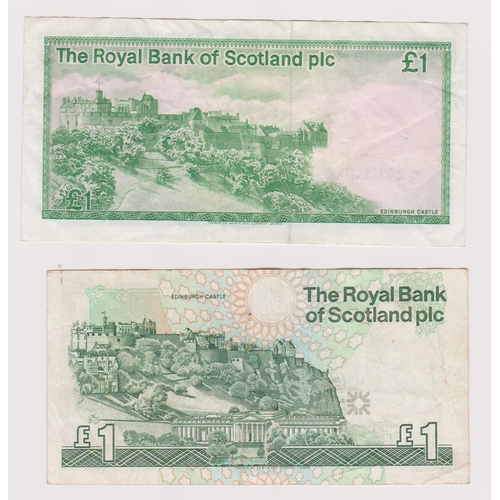 913 - Scotland-The Royal Bank of Scotland PLC-One pound 1986-1999 GVF to AUNC (6)