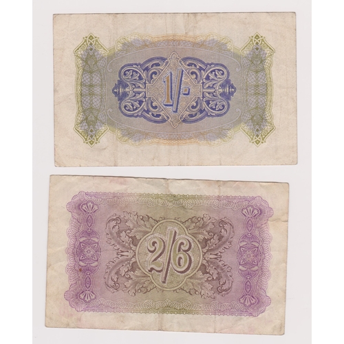 924 - British Military Authority-1/- 'D' and 2/6'B' both VF (2)