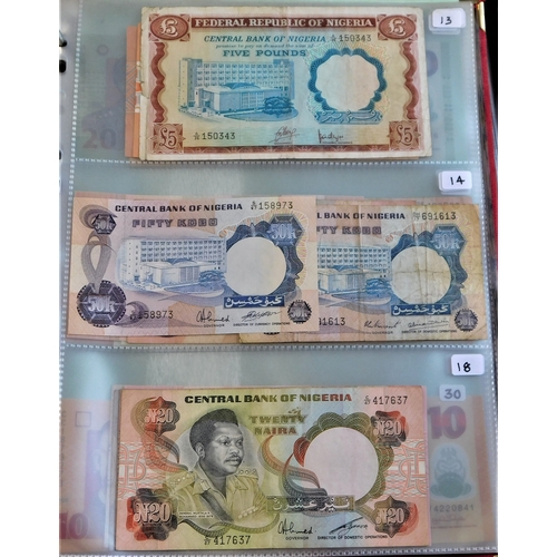 802 - Nigeria 1958-2006-A collection of (35 notes) P2-P36 many later AUNC