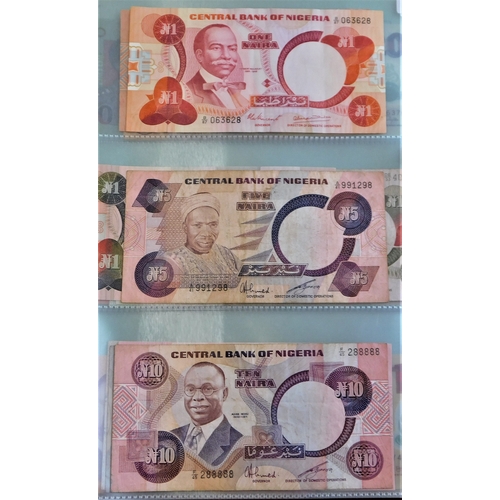 802 - Nigeria 1958-2006-A collection of (35 notes) P2-P36 many later AUNC